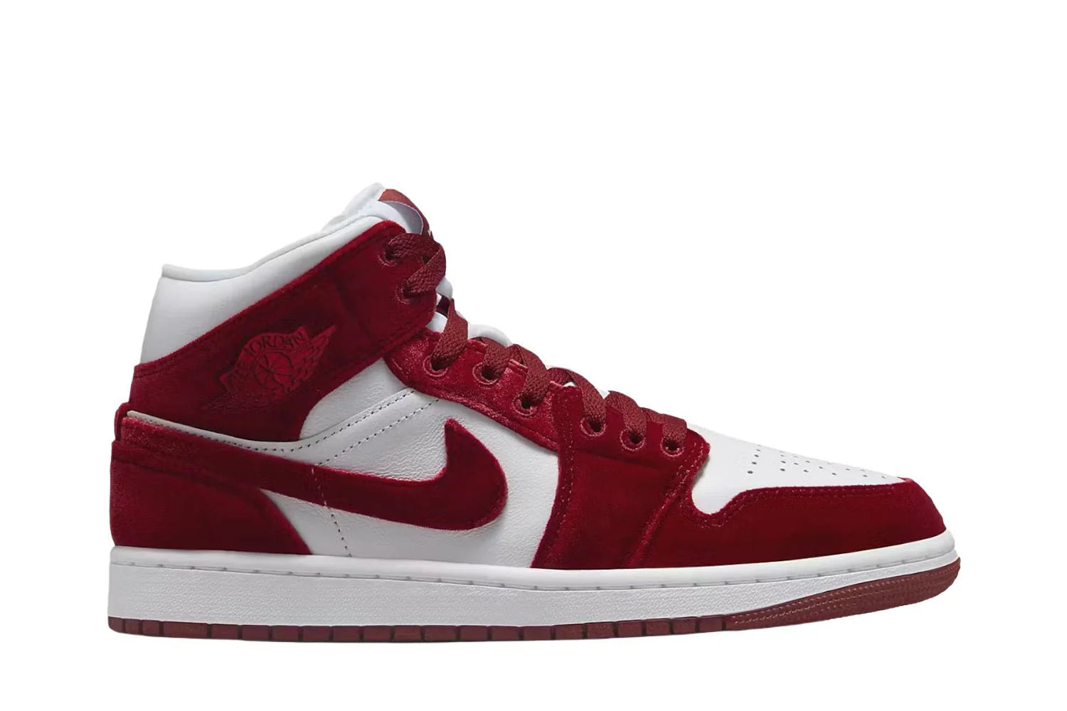 Air Jordan 1 Mid SE Red Velvet Vermelho