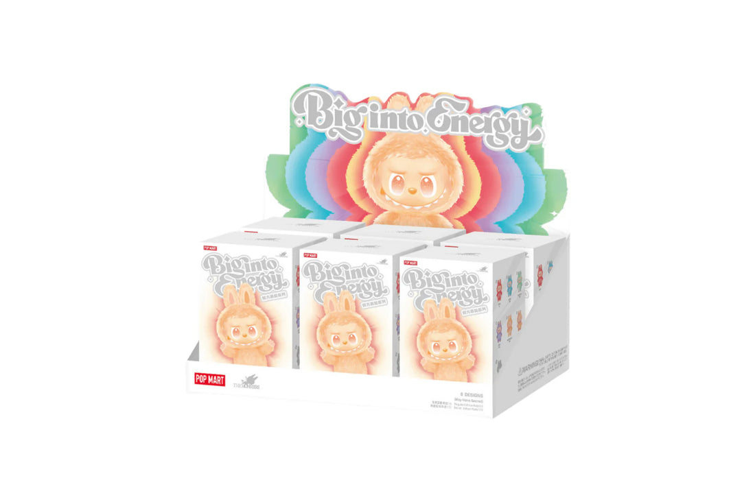 Pop Mart Labubu The Monsters Big into Energy Series Vinyl Plush Pendant - Caixa Fechada (6 Blind Boxes)