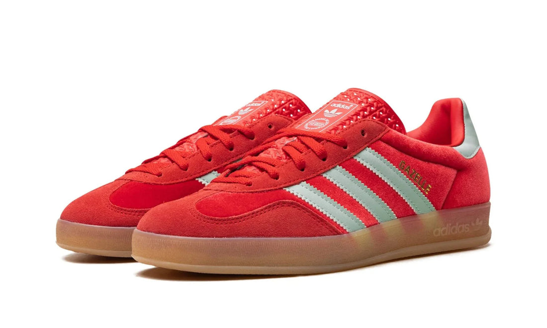 Adidas Gazelle Indoor Better Scarlet Green Velvet Vermelho