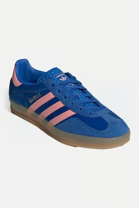 Adidas Gazelle Indoor Blue Semi Pink Velvet Azul