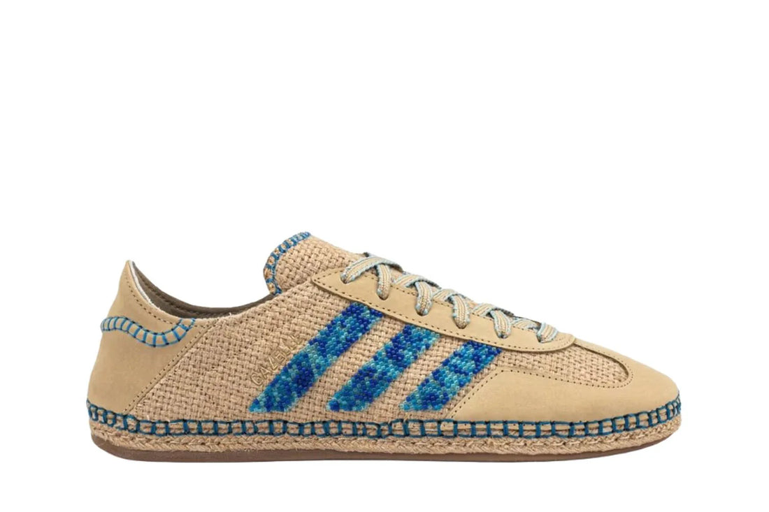 Adidas Gazelle x CLOT Linen Khaki Light Blue Marrom