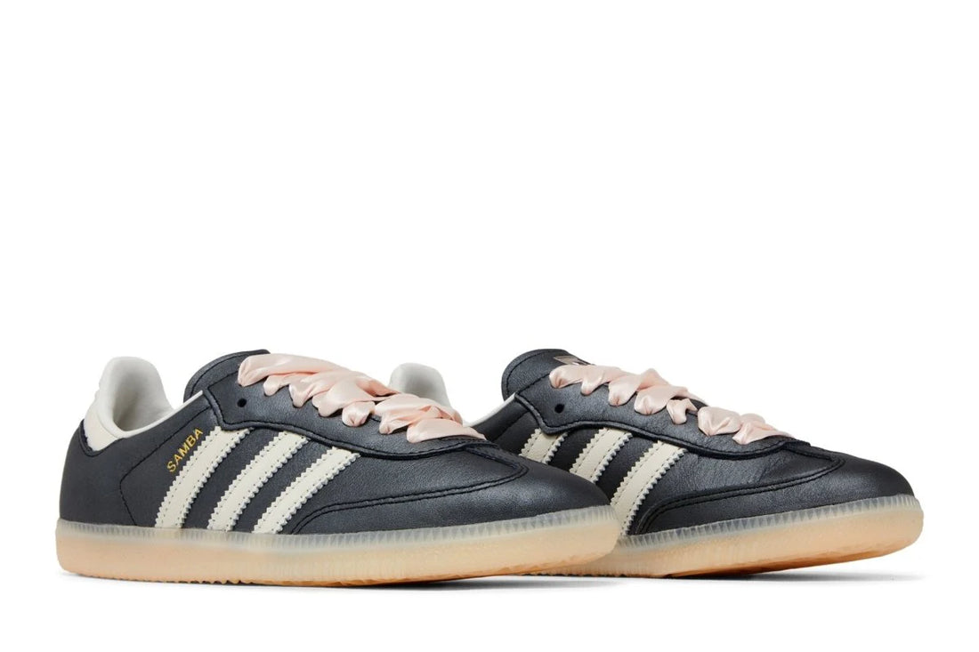 Adidas Samba OG Black Ribbon Laces Preto