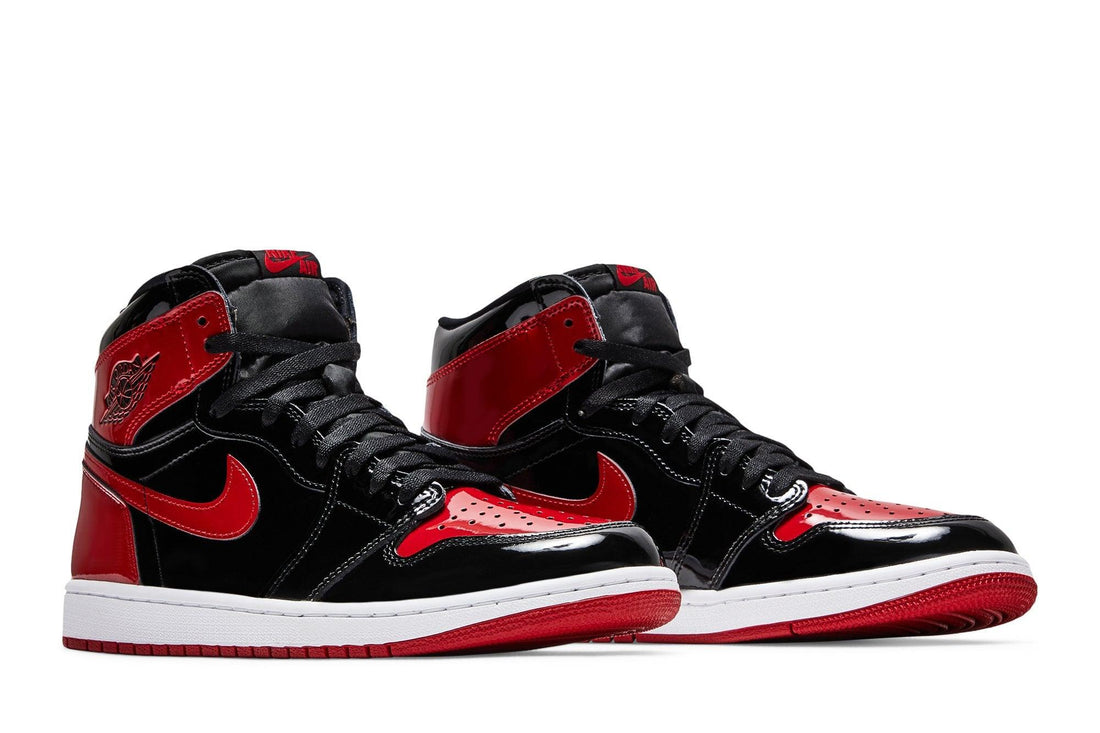 Air Jordan 1 High Patent Bred Vermelho