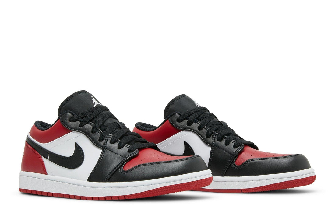 Air Jordan 1 Low Bred Toe Vermelho