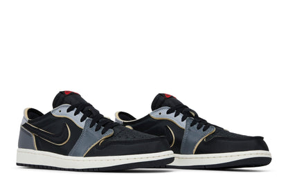 Air Jordan 1 Low OG EX Black and Smoke Grey Cinza