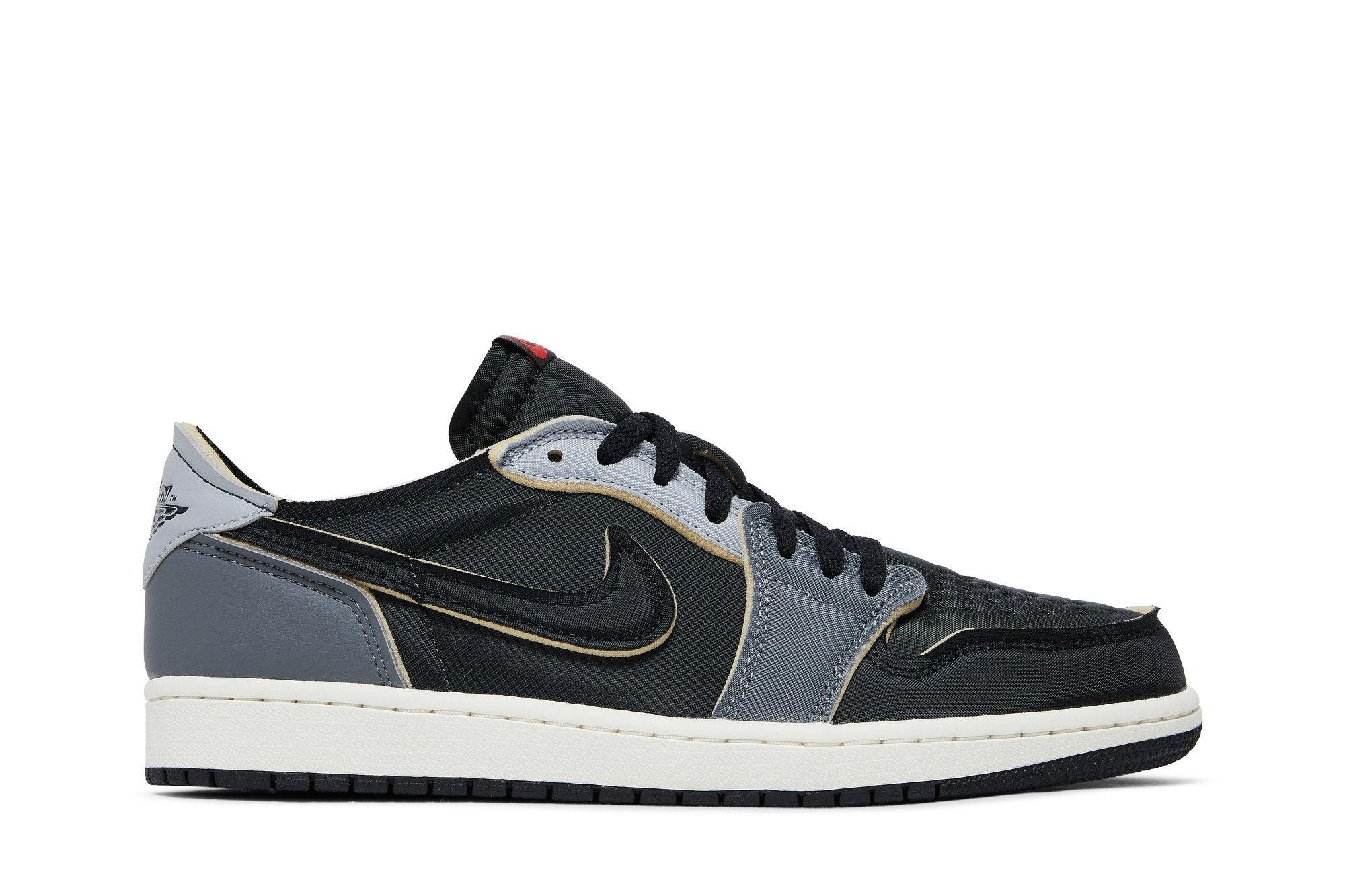 Air Jordan 1 Low OG EX Black and Smoke Grey Cinza